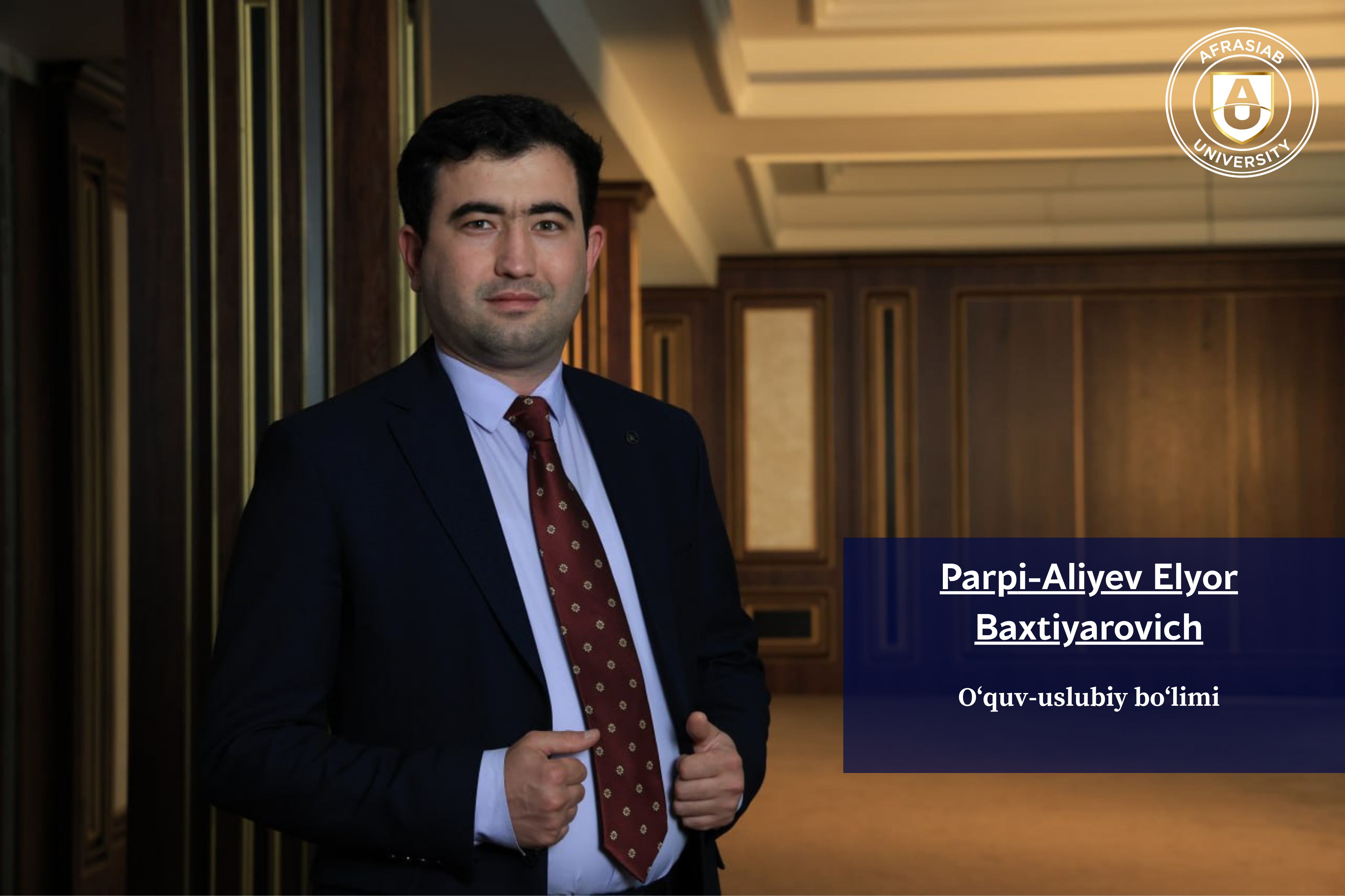 O‘quv-uslubiy bo‘limi boshlig'i